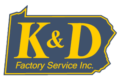 K&D Factory Service Logo